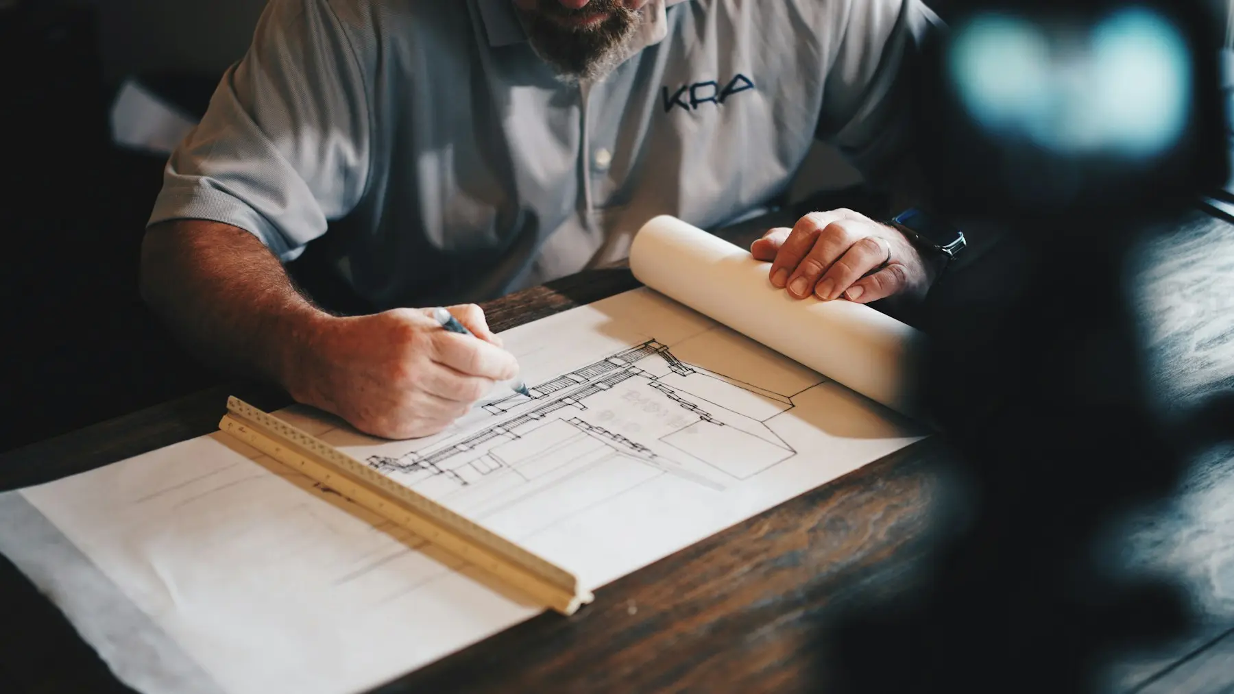 Architectural plans and building design materials
